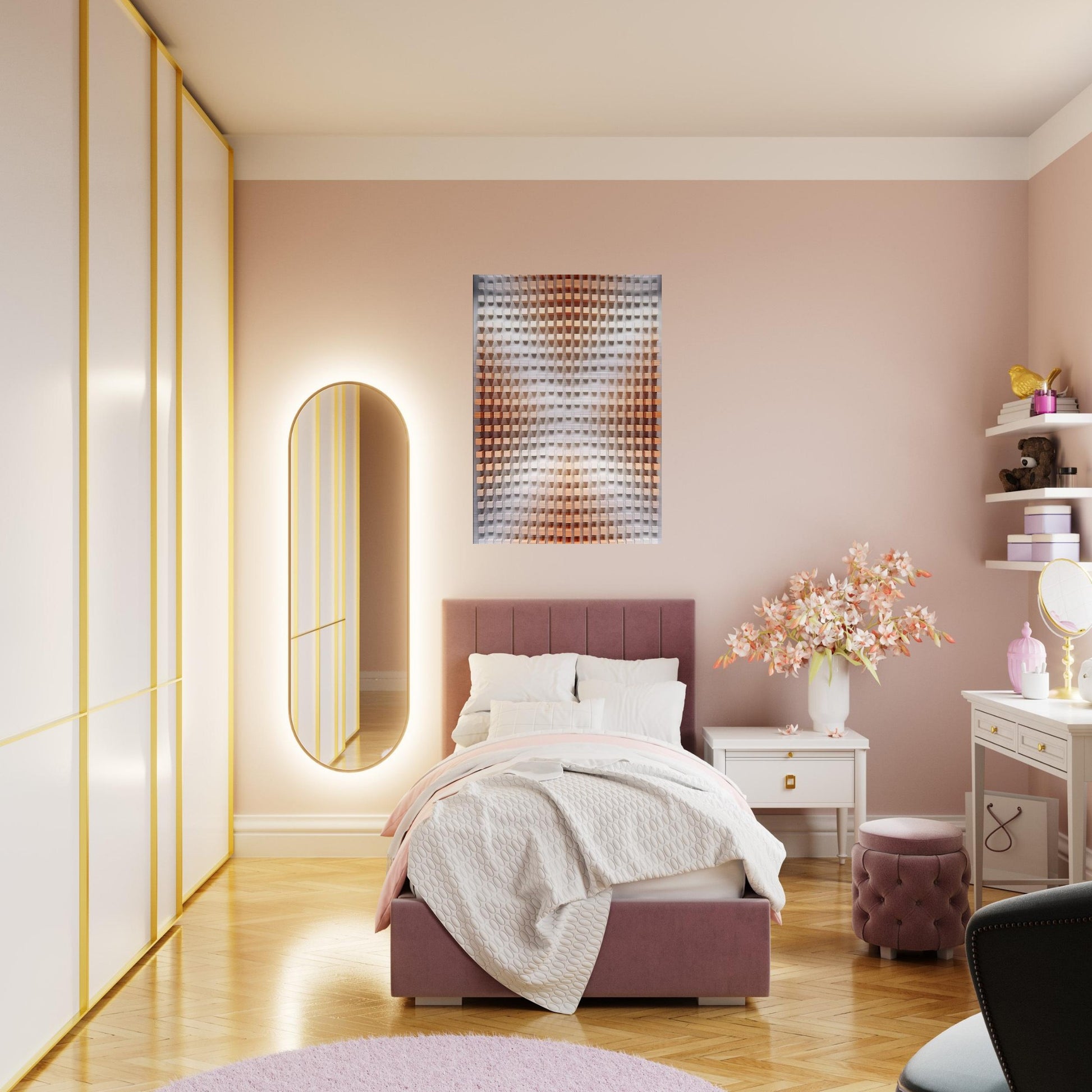 Rilievo cromodinamico - Op Art - Dadamaino Brushed Aluminum Print - 70x100 cm / 28x40 inches | Dadamaino Aluminum Print | Dadamaino Prints