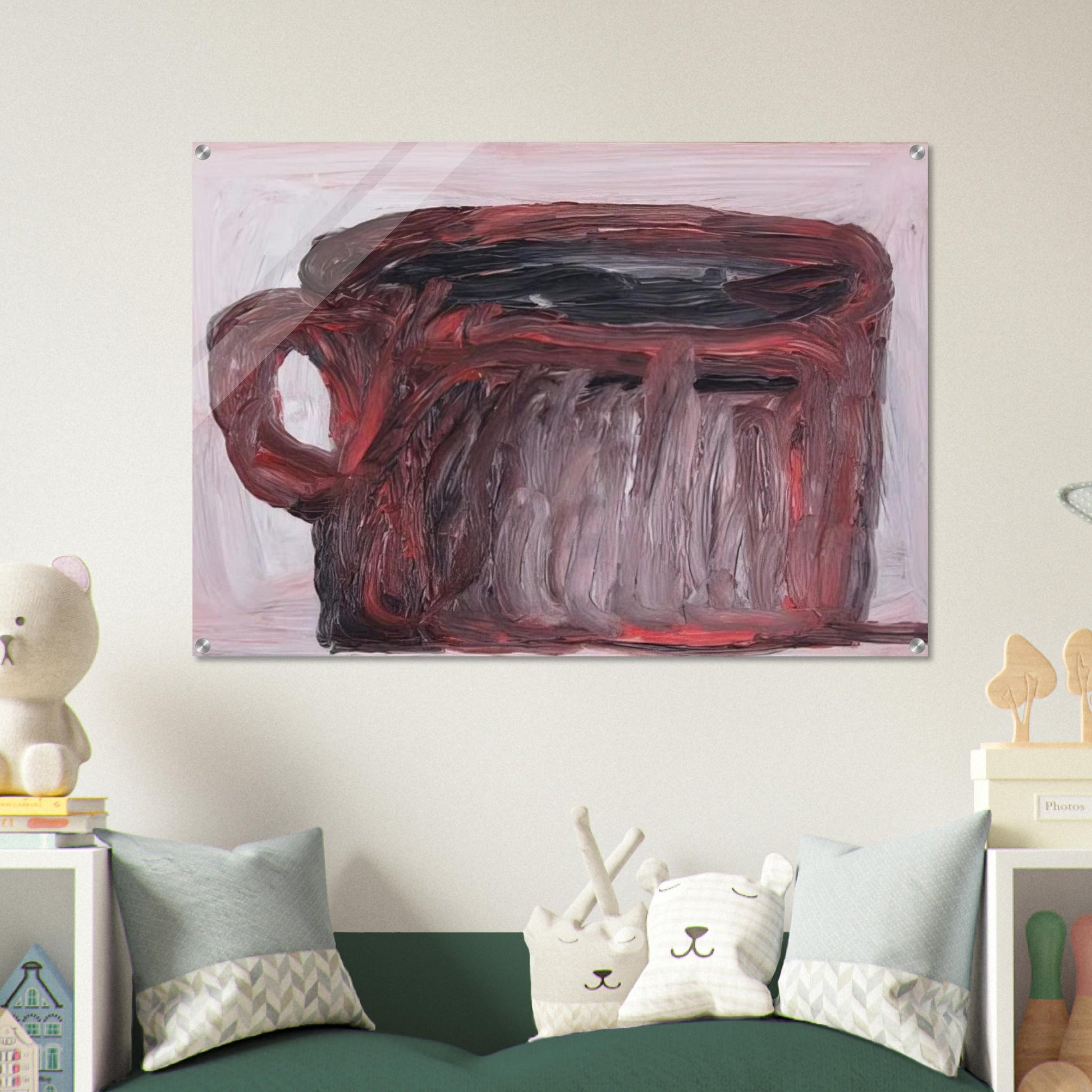 UNTITLED CUP - Philip Guston Acrylic Print - 70x100 cm / 28x40″ inches