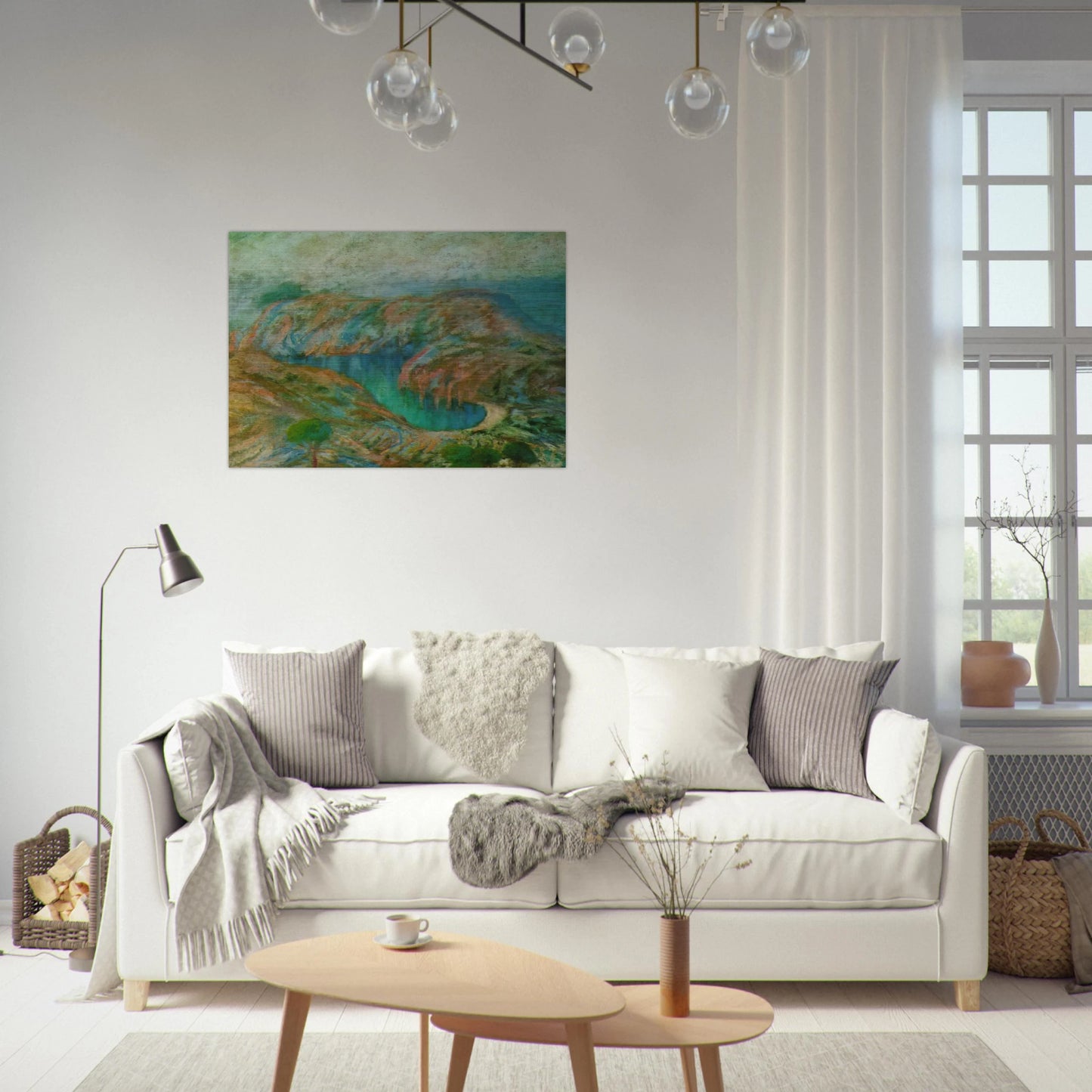 CALANQUE JONCULS CADAQUES - Salvador Dali Brushed Aluminum Print - 70x100 cm / 28x40 inches | Salvador Dali Aluminum Print | Salvador Dali Prints