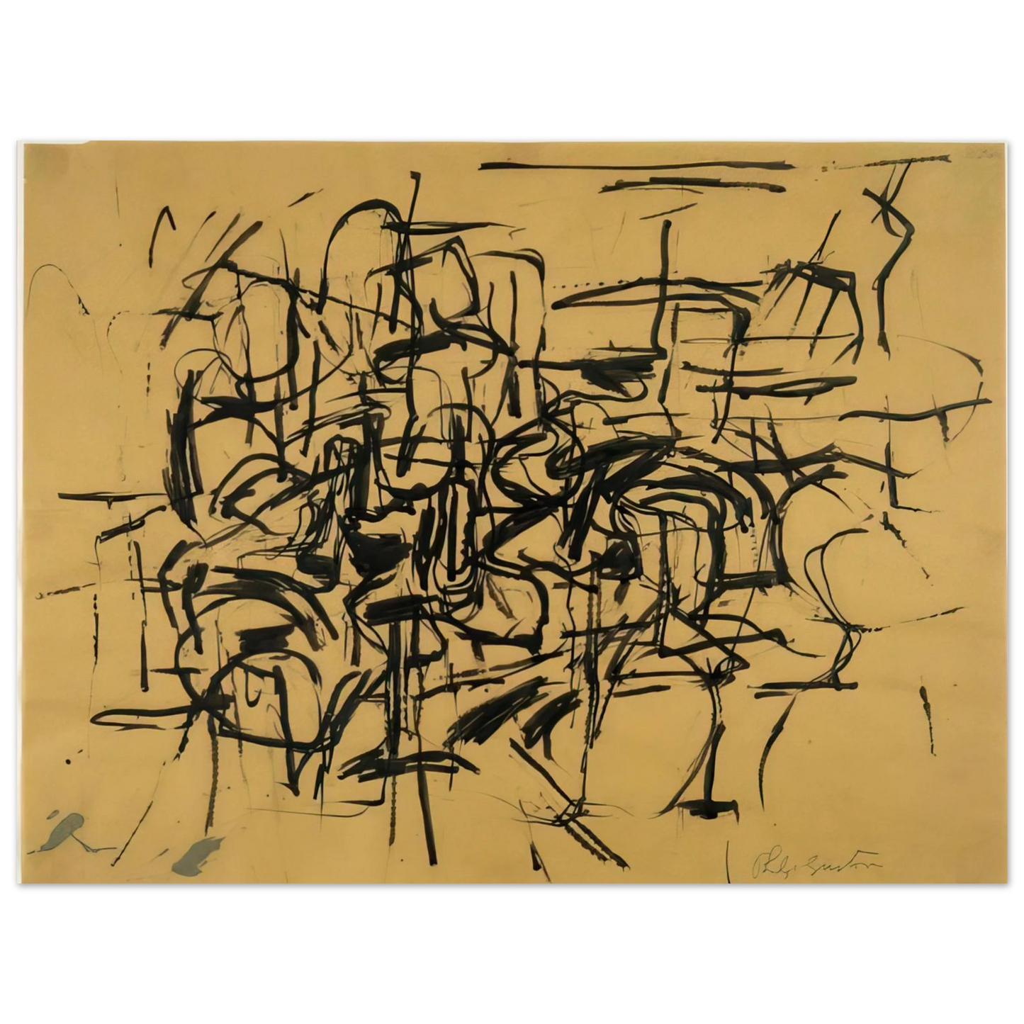 Philip Guston - UNTITLED 3  75x100 cm / 30x40inches Fine Art Poster