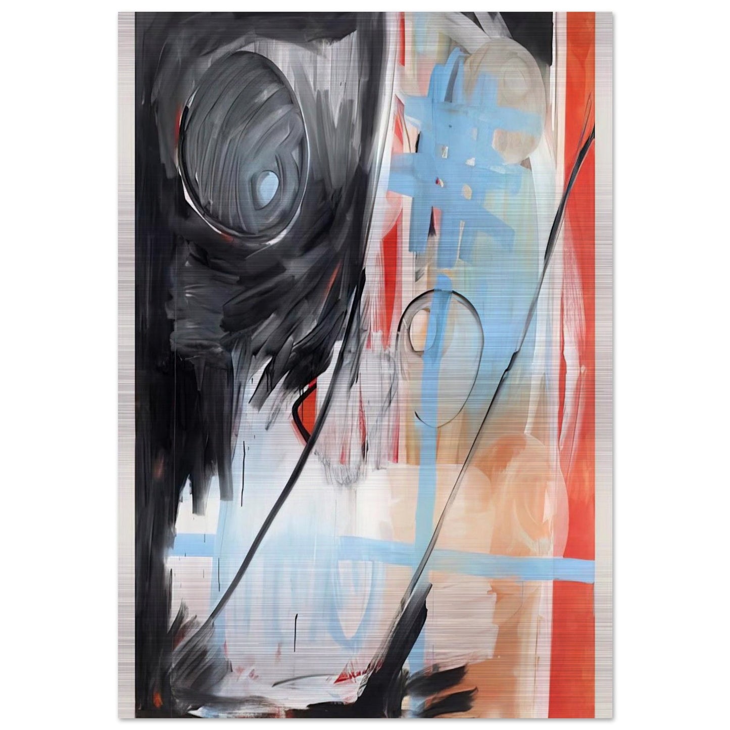 MoM Block Nr. 6 - 1999 - Michel Majerus Brushed Aluminum Print - 70x100 cm / 28x40 inches | Michel Majerus Aluminum Print | Michel Majerus Prints