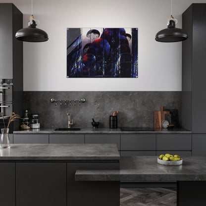 Trees Draped in Autumn - Eyvind Earle Acrylic Print - 70x100 cm / 28x40″ inches