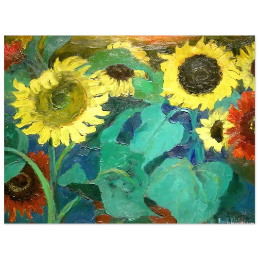 Emil Nolde - Sunflowers  75x100 cm / 30x40inches Fine Art Poster