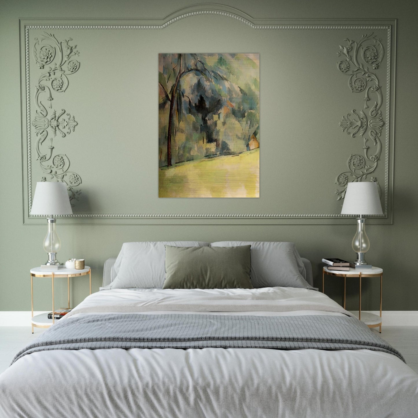 Morning in Provence - Paul Cézanne Brushed Aluminum Print - 70x100 cm / 28x40 inches | Paul Cézanne Aluminum Print | Paul Cézanne Prints