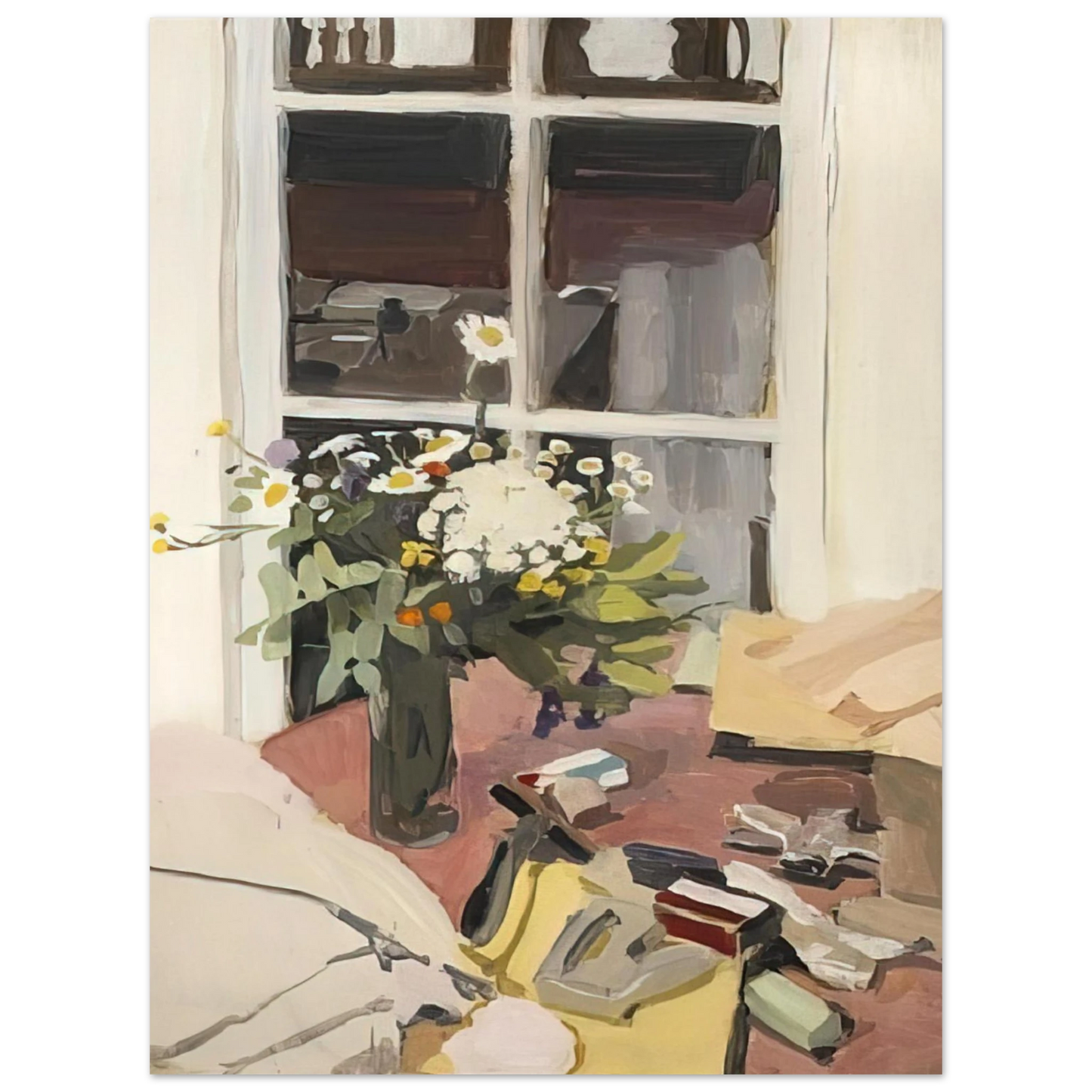 Fairfield Porter - STILL LIFE WITH STAPLER 1970  75x100 cm / 30x40inches Fine Art Poster
