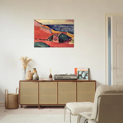 LA MOULADE COLLIOURE IN THE SUMMER 1905 - Henri Matisse Brushed Aluminum Print - 70x100 cm / 28x40 inches | Henri Matisse Aluminum Print | Henri Matisse Prints