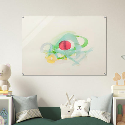 UNTITLED RED GREEN YELLOW AND BLUE - Luis Feito Acrylic Print - 70x100 cm / 28x40″ inches