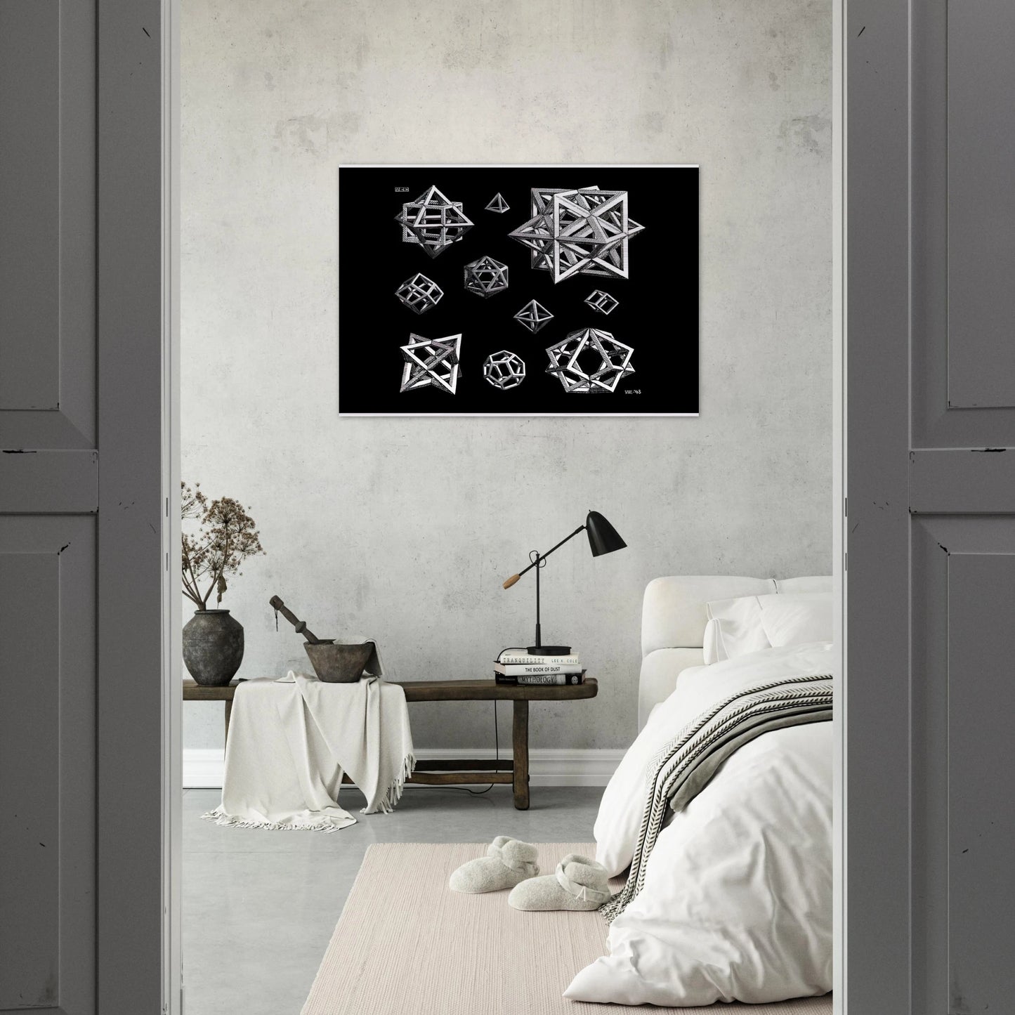 STUDY FOR STARS - MC Escher Brushed Aluminum Print - 70x100 cm / 28x40 inches | MC Escher Aluminum Print | MC Escher Prints