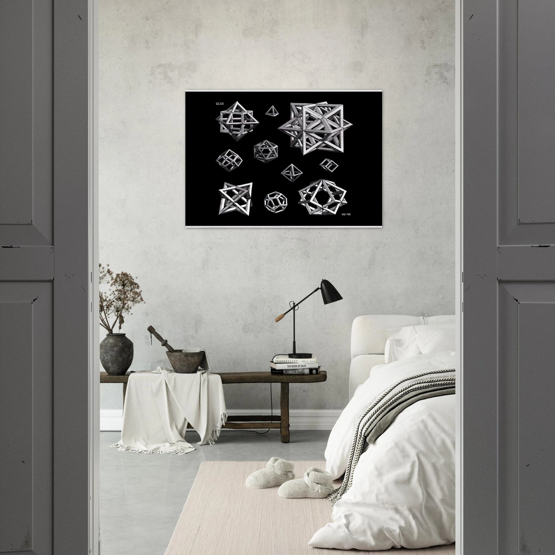 STUDY FOR STARS - MC Escher Brushed Aluminum Print - 70x100 cm / 28x40 inches | MC Escher Aluminum Print | MC Escher Prints