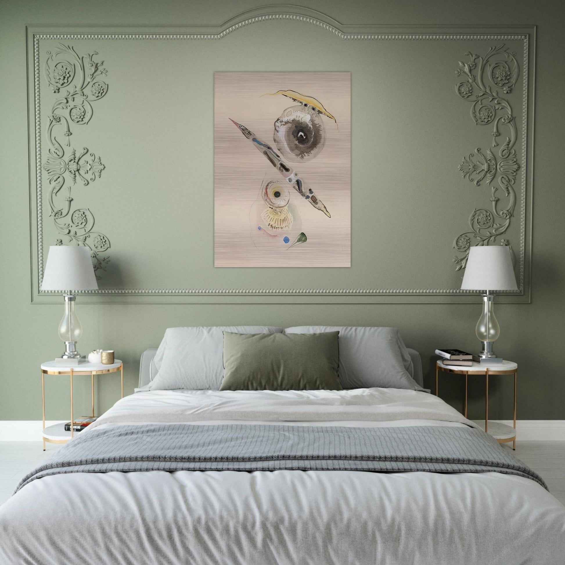 UNTITLED - Rudolf Bauer Brushed Aluminum Print - 70x100 cm / 28x40 inches | Rudolf Bauer Aluminum Print | Rudolf Bauer Prints