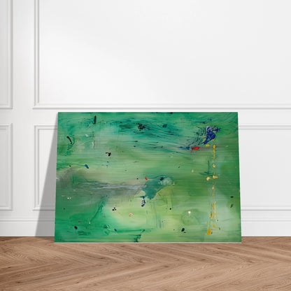 A Green Thought in a Green Shade, 1981- - Helen Frankenthaler Brushed Aluminum Print - 70x100 cm / 28x40 inches | Helen Frankenthaler Aluminum Print | Helen Frankenthaler Prints