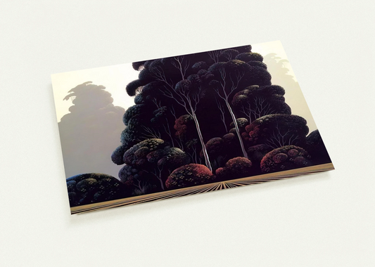 Autumn By Eyvind Earle Pack of 10 Post Cards | Eyvind Earle Post Cards | A6 (10.5 x 14.8 cm) - 4.1 x 5.8 inches
