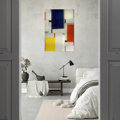 Relational Painting #64 - 1953 - Fritz Glarner Brushed Aluminum Print - 70x100 cm / 28x40 inches | Fritz Glarner Aluminum Print | Fritz Glarner Prints