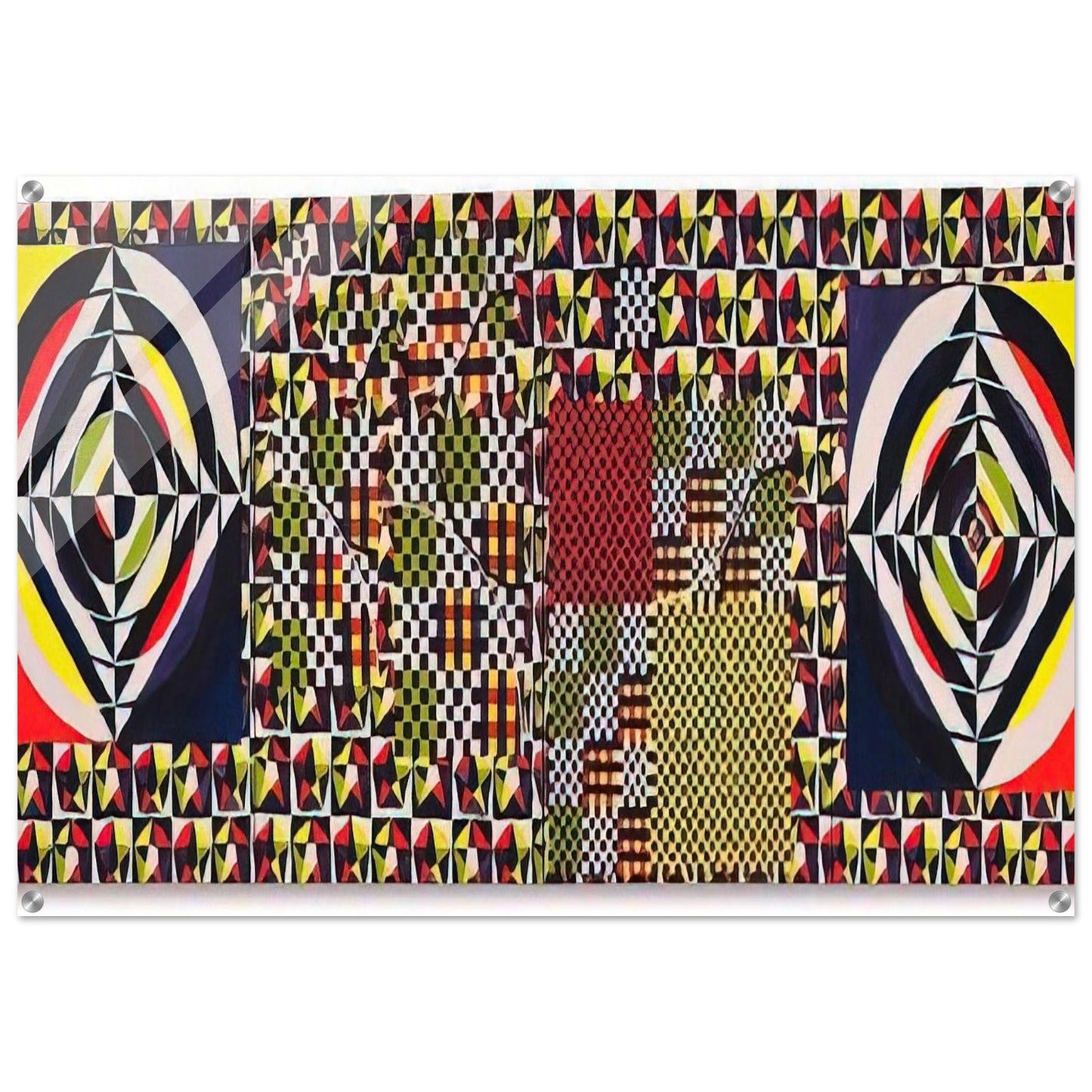 The Pythagorean Theorem - 1964 - Alfred Jensen Acrylic Print - 70x100 cm / 28x40″ inches