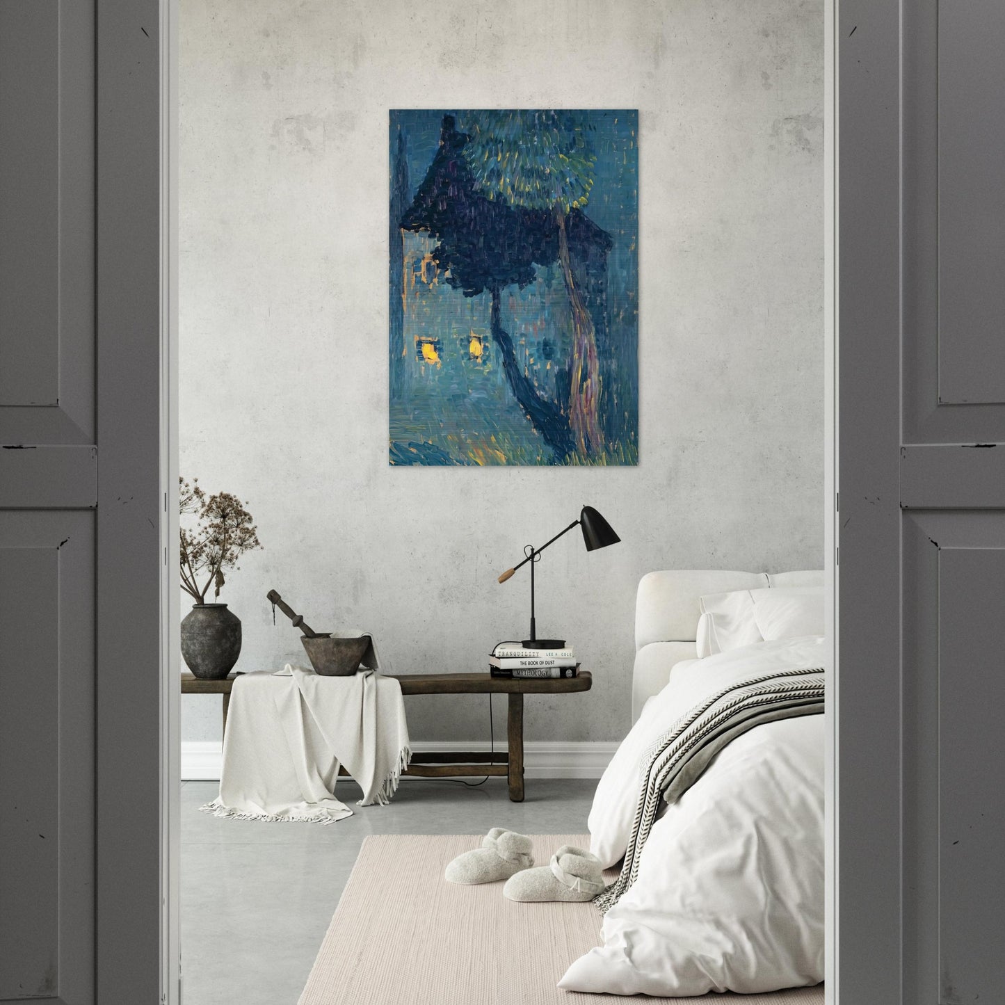 COTTAGE IN THE WOODS 1903 - Alexej von Jawlensky Brushed Aluminum Print - 70x100 cm / 28x40 inches | Alexej von Jawlensky Aluminum Print | Alexej von Jawlensky Prints