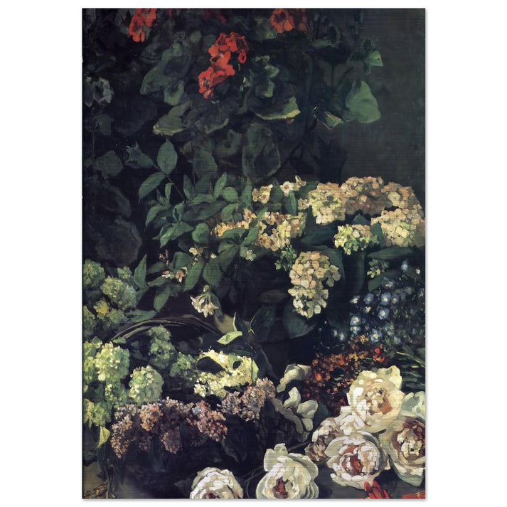 Spring Flowers - claude monet Brushed Aluminum Print - 70x100 cm / 28x40 inches | claude monet Aluminum Print | claude monet Prints