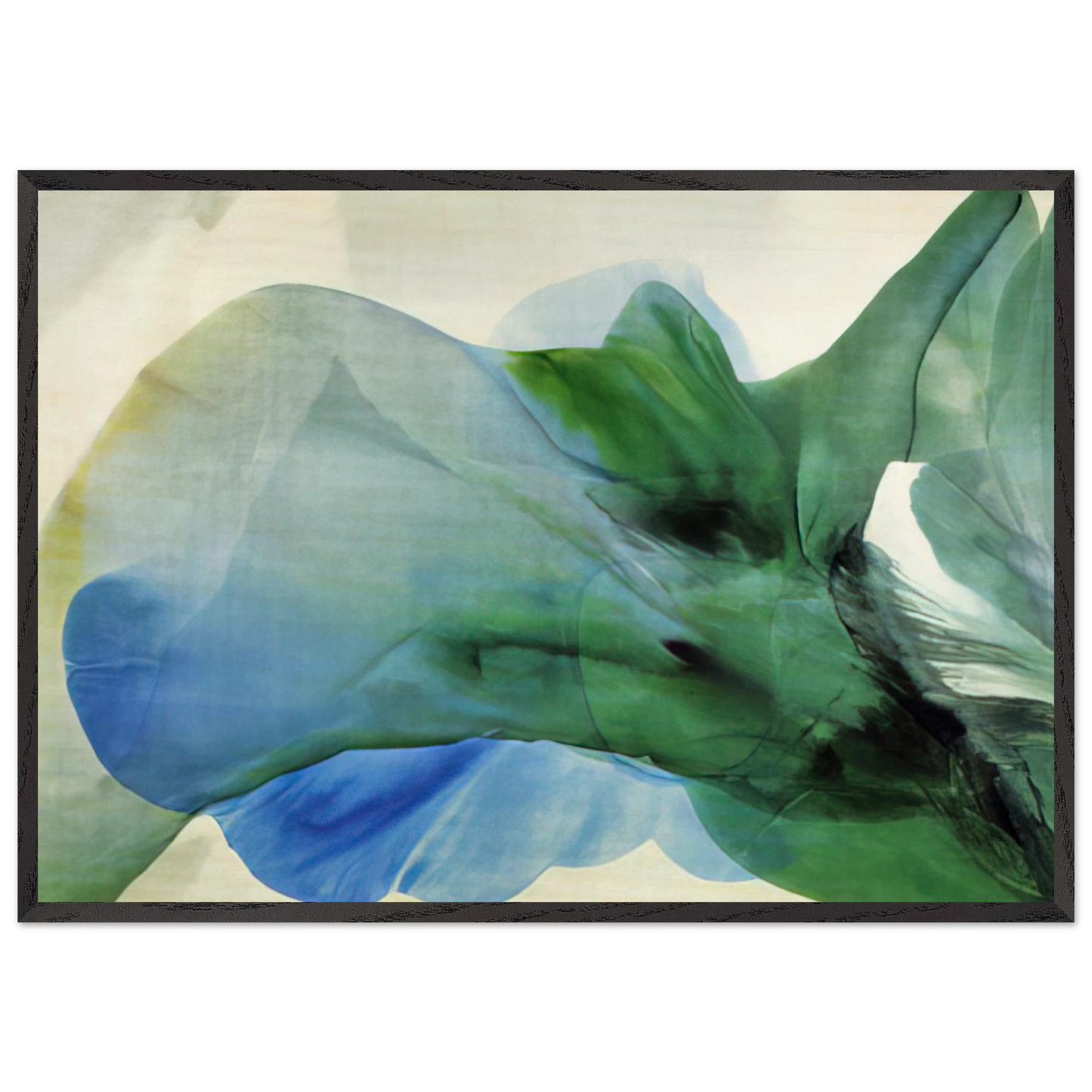 Phenomena Kwan Yin - Paul Jenkins 70x100 cm / 28x40 inches Framed Art Print – Black Wooden Frame