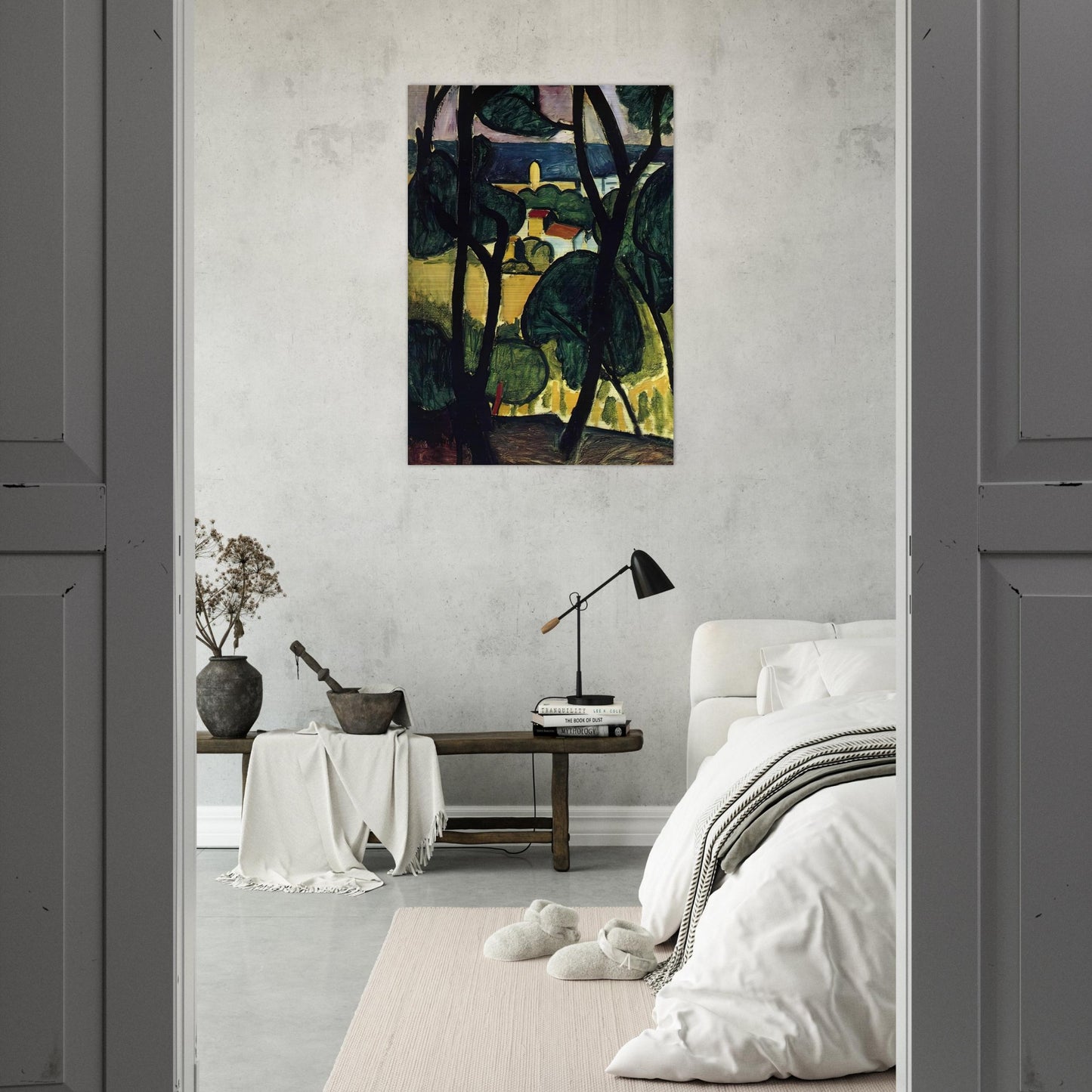 VIEW OF COLLIOURE - Henri Matisse Brushed Aluminum Print - 70x100 cm / 28x40 inches | Henri Matisse Aluminum Print | Henri Matisse Prints