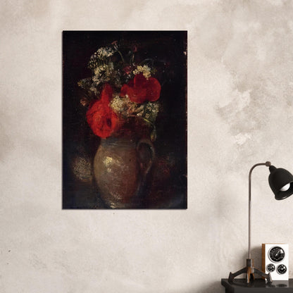 BOUQUET - Odilon Redon Brushed Aluminum Print - 70x100 cm / 28x40 inches | Odilon Redon Aluminum Print | Odilon Redon Prints
