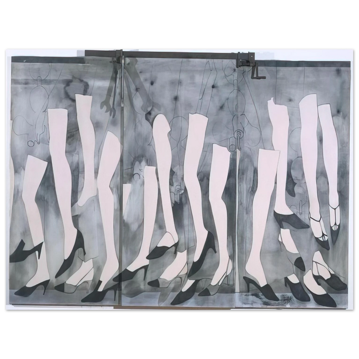 Jim Dine - WALKING DREAM WITH A FOUR FOOT CLAMP 1965  75x100 cm / 30x40inches Fine Art Poster