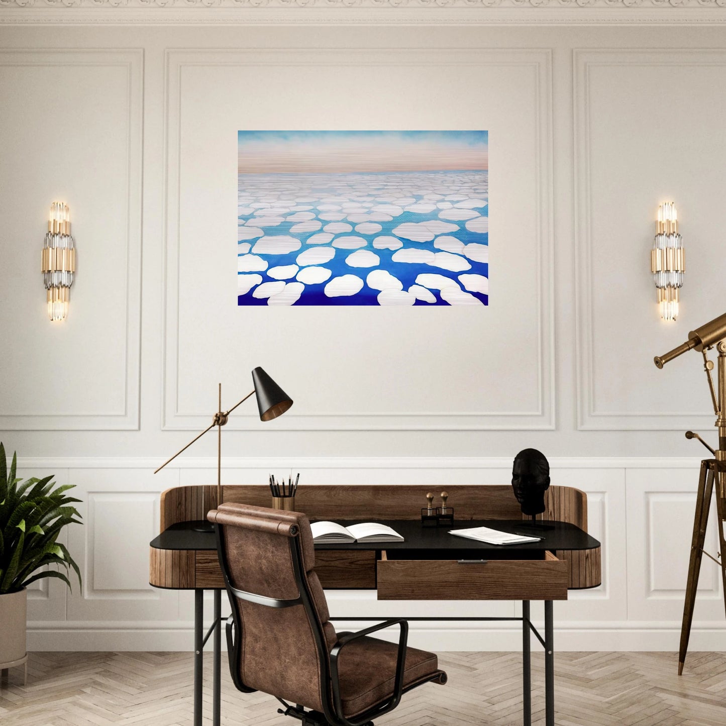 Sky Above the Clouds II - Georgia O'Keeffe Brushed Aluminum Print - 70x100 cm / 28x40 inches | Georgia O'Keeffe Aluminum Print | Georgia O'Keeffe Prints