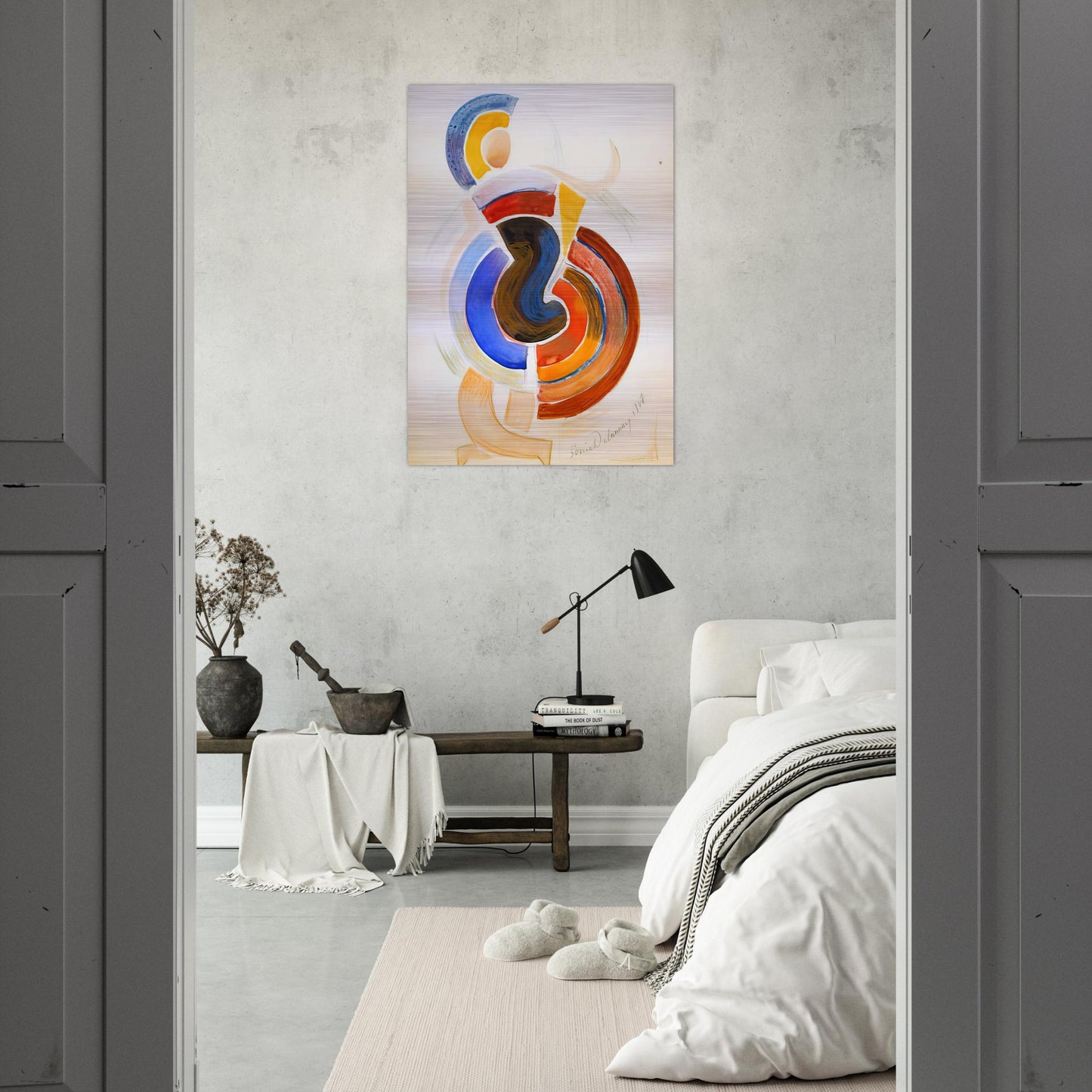 UTITLED - Sonia Delaunay Brushed Aluminum Print - 70x100 cm / 28x40 inches | Sonia Delaunay Aluminum Print | Sonia Delaunay Prints