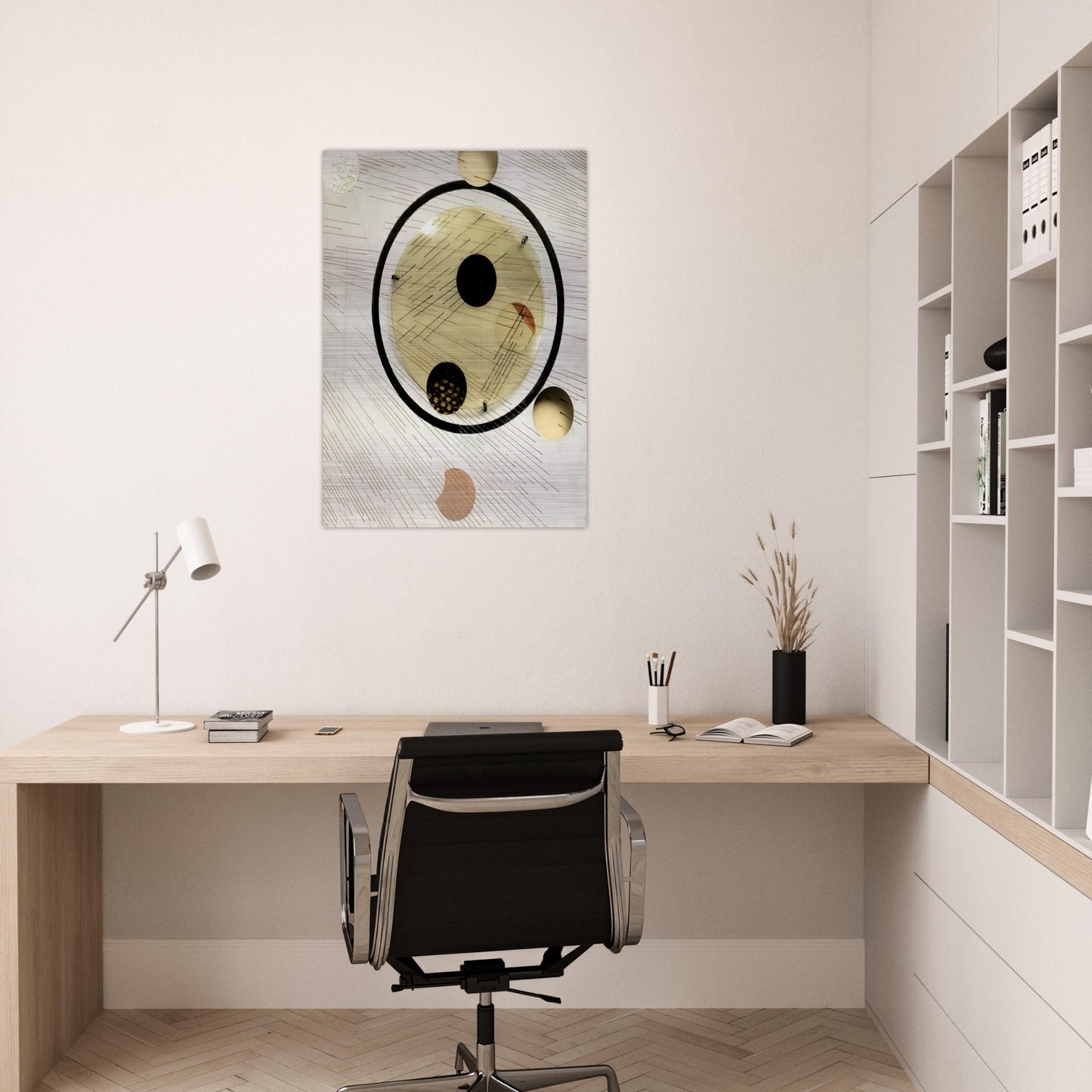 Space Modulator Experiment, Aluminum 5 - Laszlo Moholy-Nagy Brushed Aluminum Print - 70x100 cm / 28x40 inches | Laszlo Moholy-Nagy Aluminum Print | Laszlo Moholy-Nagy Prints