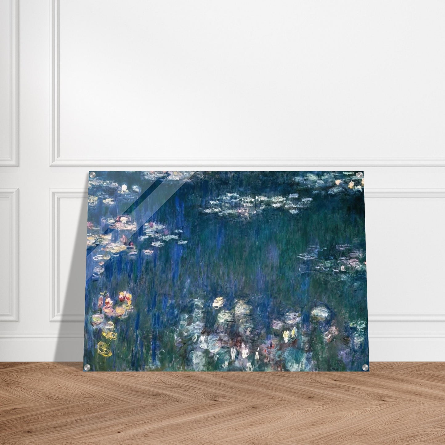 Water Lilies, Green Harmony - claude monet Acrylic Print - 70x100 cm / 28x40″ inches | claude monet Wall Art | claude monet Prints