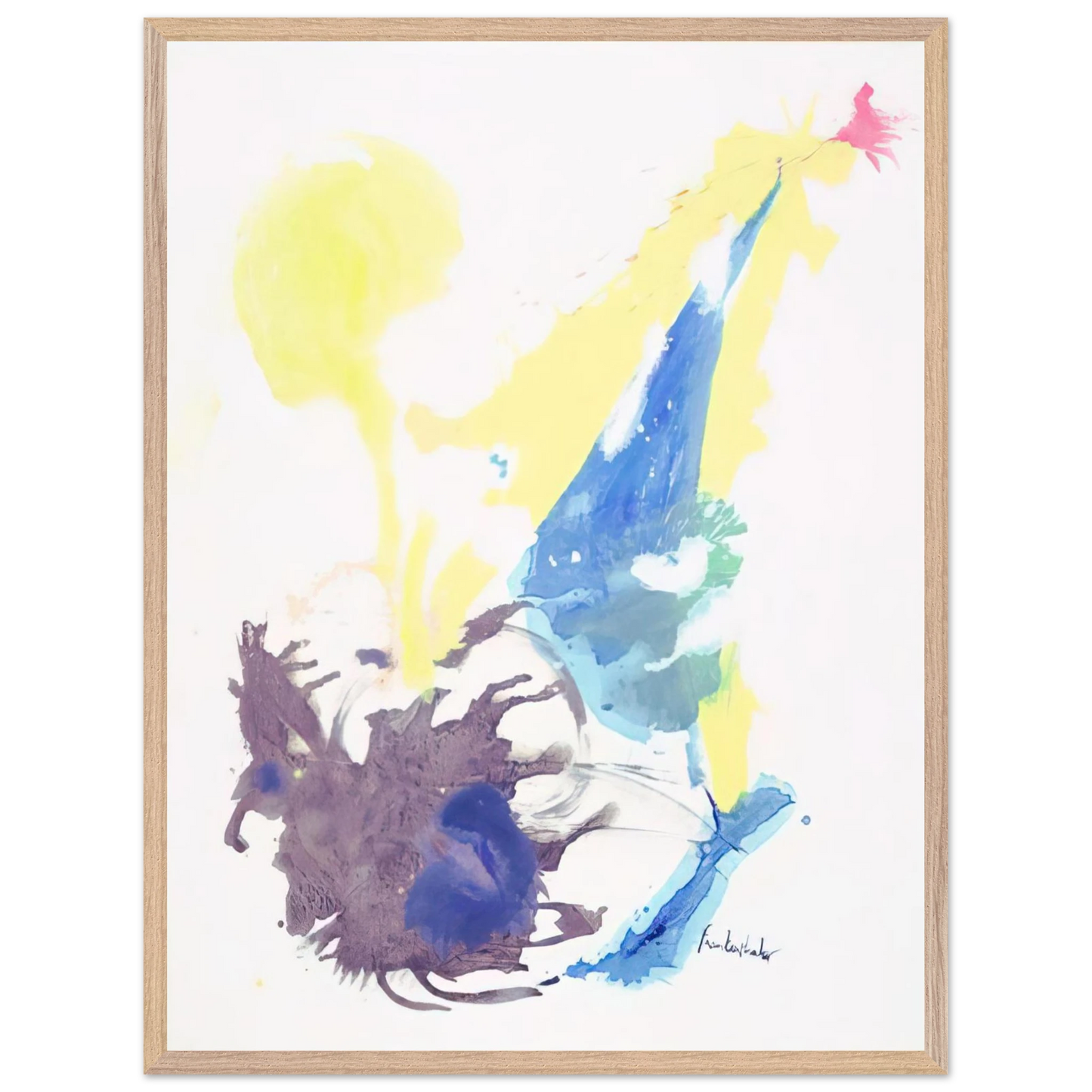 Helen Frankenthaler - Moving Day - 1961 Wall art - A1 (59.4 x 84.1  cm) - Fine Art Poster-canvas - -
