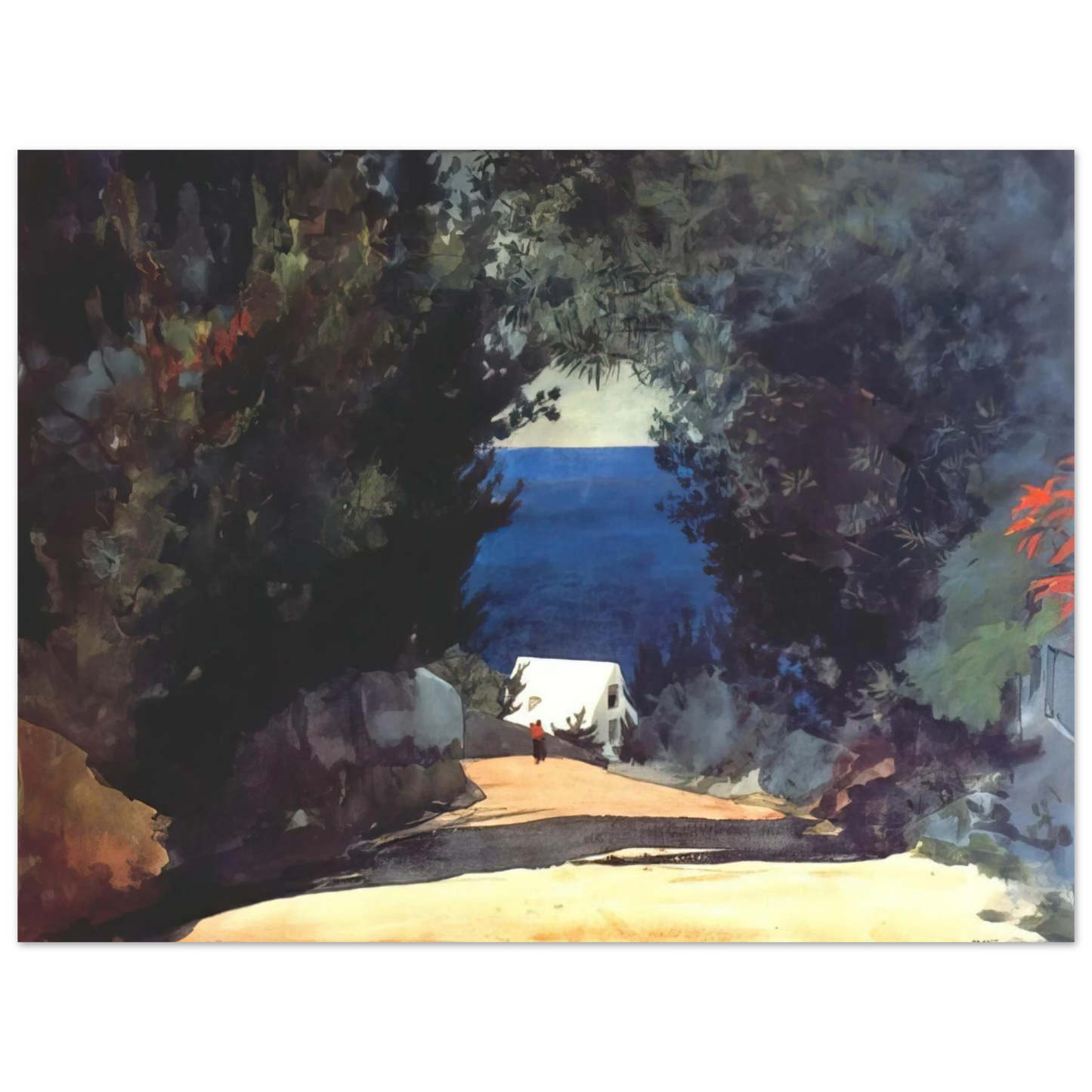 Winslow Homer - ROAD IN BERMUDA  75x100 cm / 30x40inches Fine Art Poster