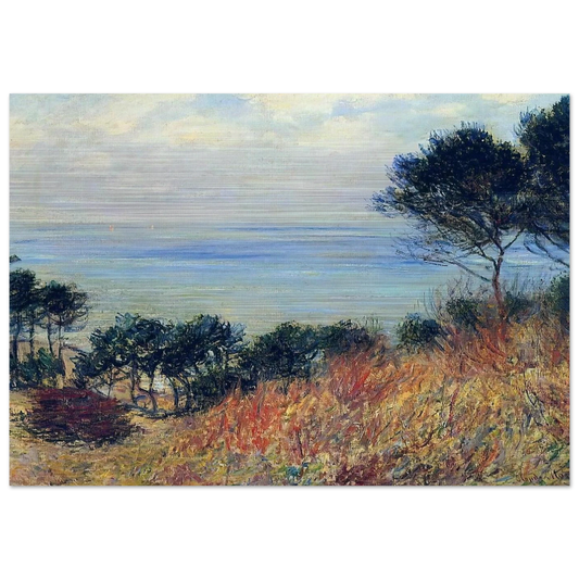 The Coast of Varengeville - claude monet Brushed Aluminum Print - 70x100 cm / 28x40 inches | claude monet Aluminum Print | claude monet Prints