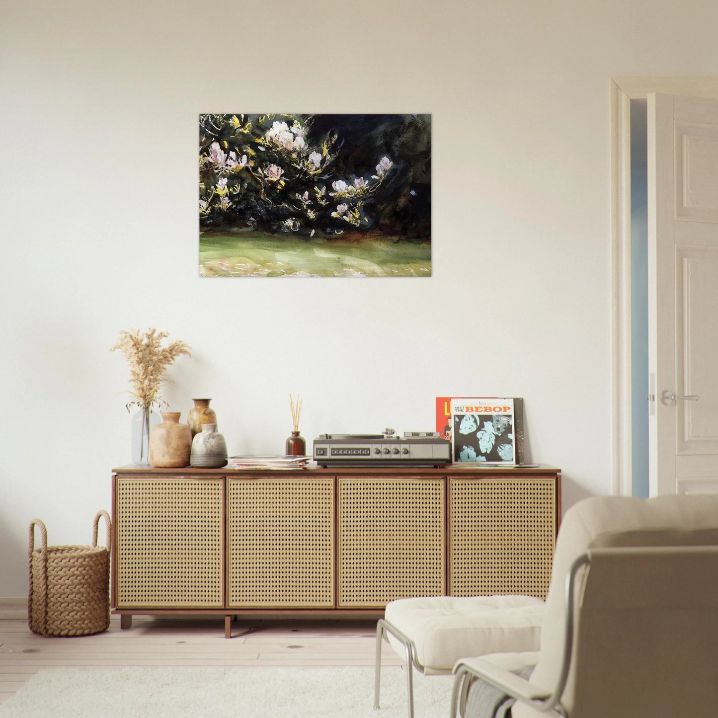 Magnolias - John Singer Sargent Brushed Aluminum Print - 70x100 cm / 28x40 inches | John Singer Sargent Aluminum Print | John Singer Sargent Prints