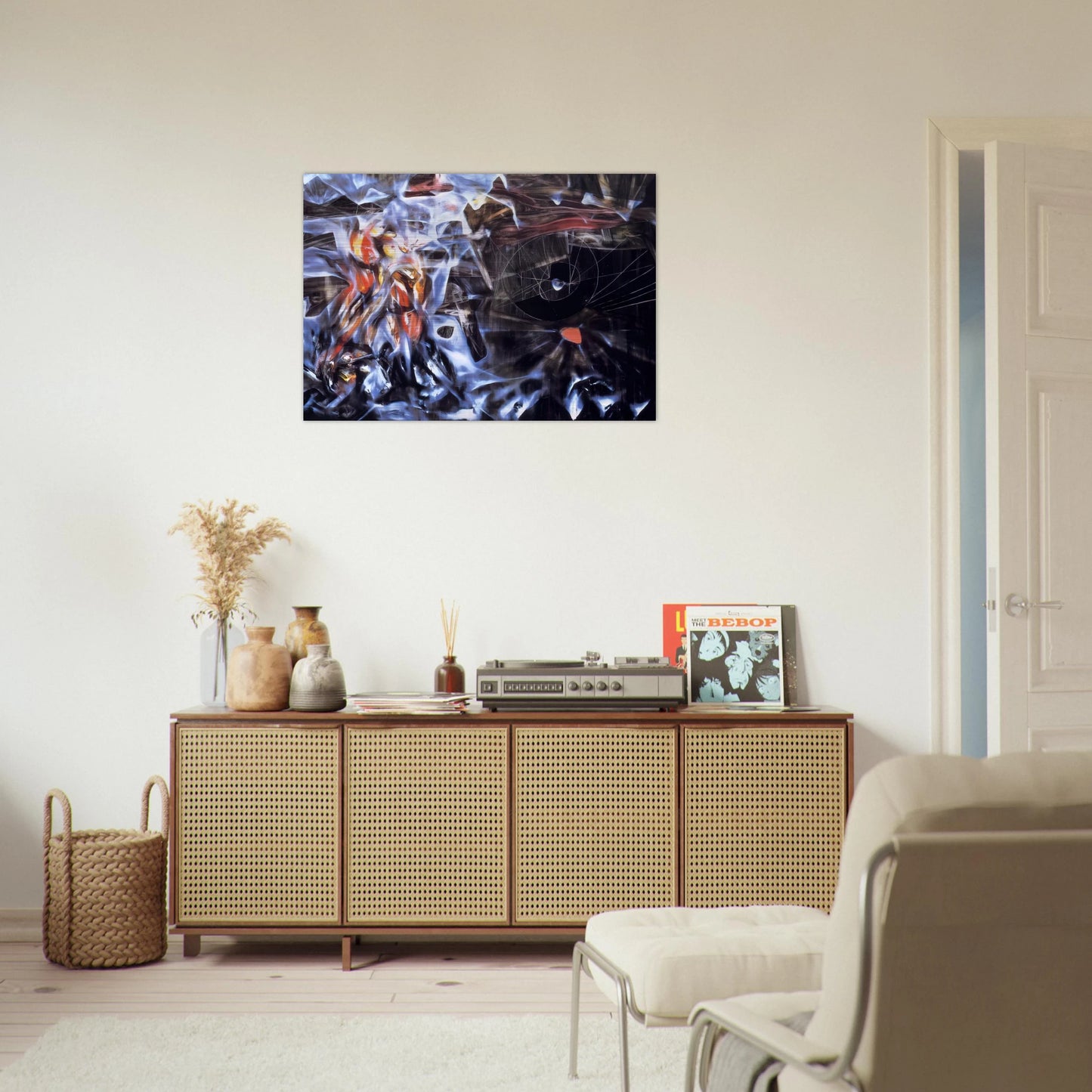 DISASTERS OF MYSTICISM - Roberto Matta Brushed Aluminum Print - 70x100 cm / 28x40 inches | Roberto Matta Aluminum Print | Roberto Matta Prints