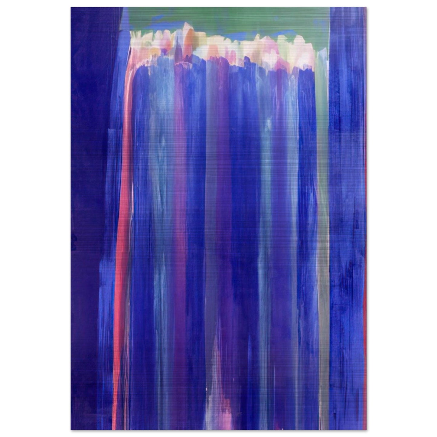 Marine Mystery - 1972 - Ronnie Landfield Brushed Aluminum Print - 70x100 cm / 28x40 inches | Ronnie Landfield Aluminum Print | Ronnie Landfield Prints