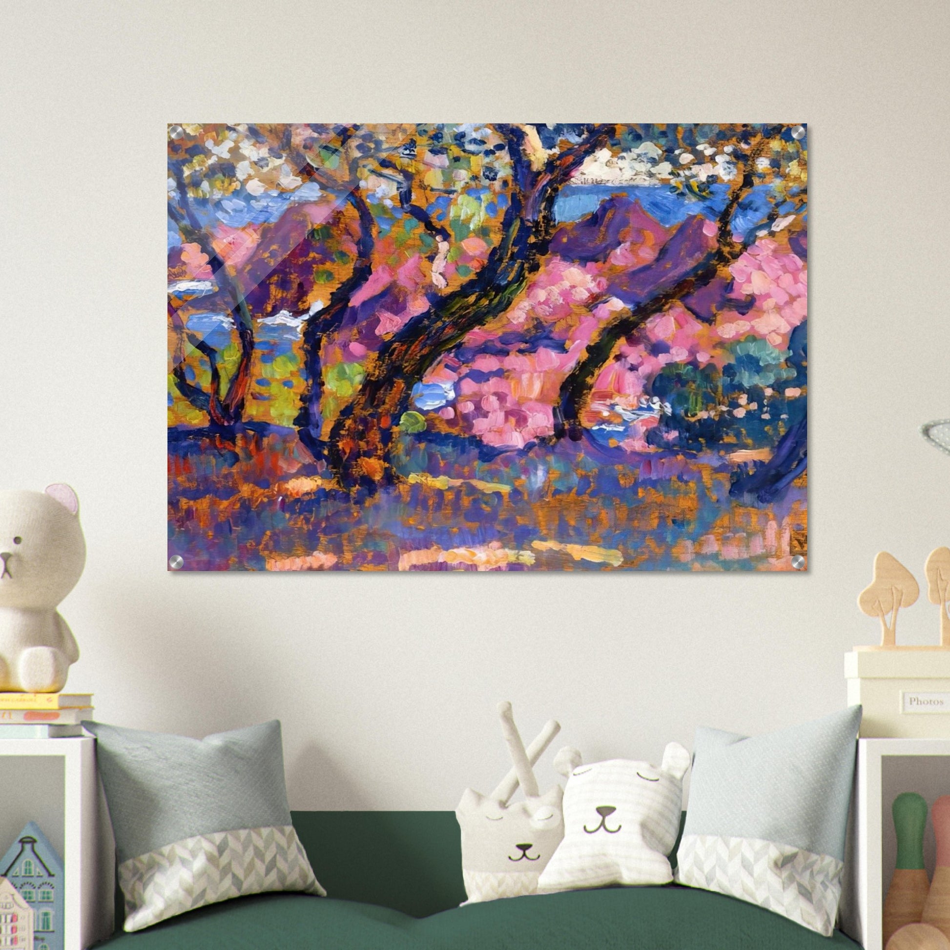 IN THE SHADE OF THE PINES STUDY 1905 - Theo van Rysselberghe Acrylic Print - 70x100 cm / 28x40″ inches