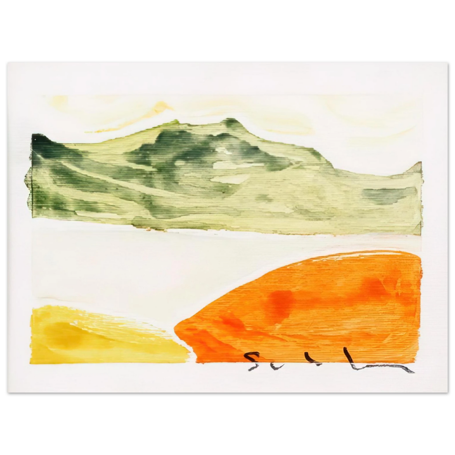 Mario Schifano - Pomeriggio anemico - 1982  75x100 cm / 30x40inches Fine Art Poster