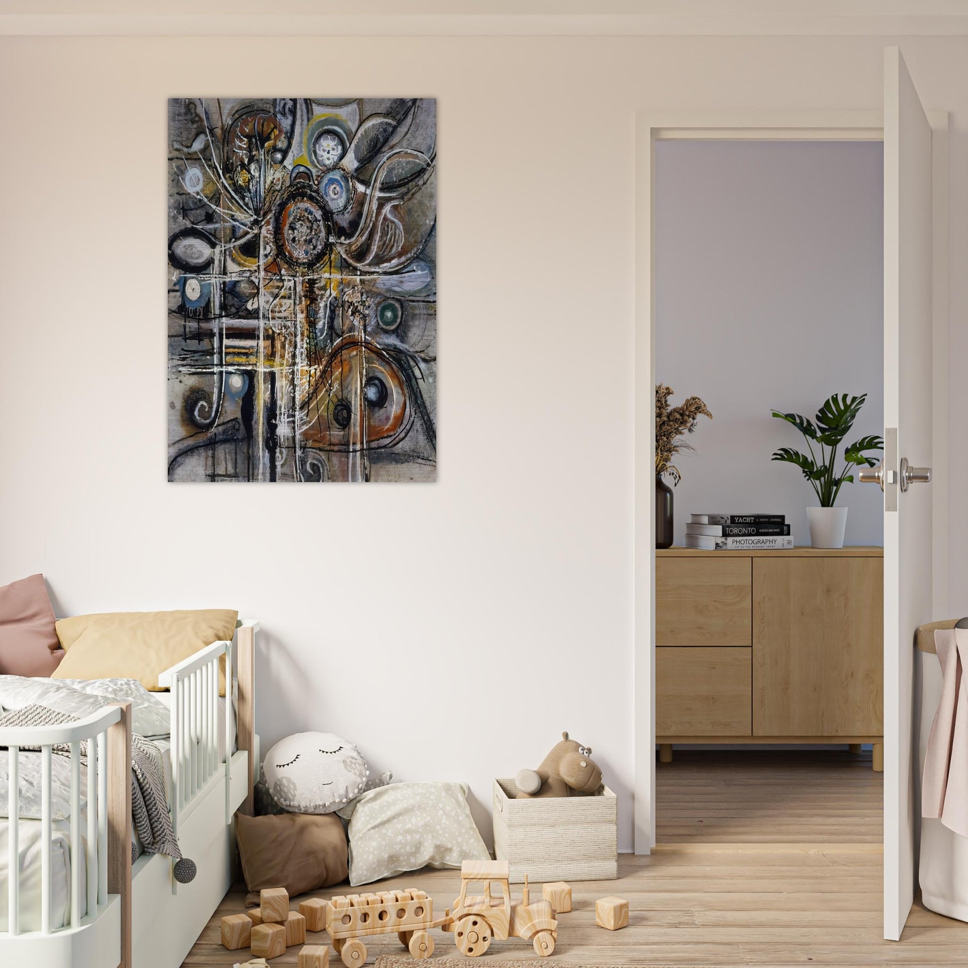 The Center - Richard Pousette-Dart Brushed Aluminum Print - 70x100 cm / 28x40 inches | Richard Pousette-Dart Aluminum Print | Richard Pousette-Dart Prints