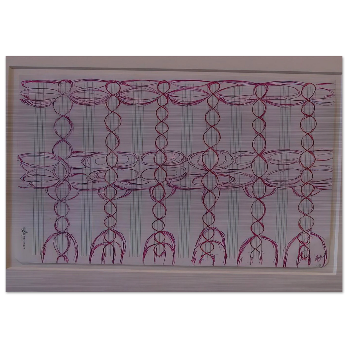 CHANGE THE DIRECTION OF THE MUSIC STAFF - Louise Bourgeois Brushed Aluminum Print - 70x100 cm / 28x40 inches | Louise Bourgeois Aluminum Print | Louise Bourgeois Prints