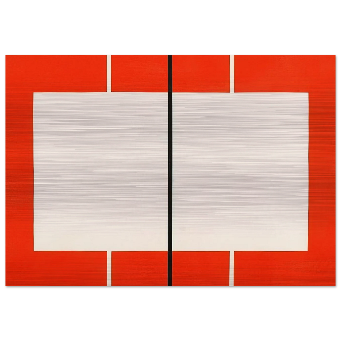 Untitled S. # 199 - 1990 - Donald Judd Brushed Aluminum Print - 70x100 cm / 28x40 inches | Donald Judd Aluminum Print | Donald Judd Prints