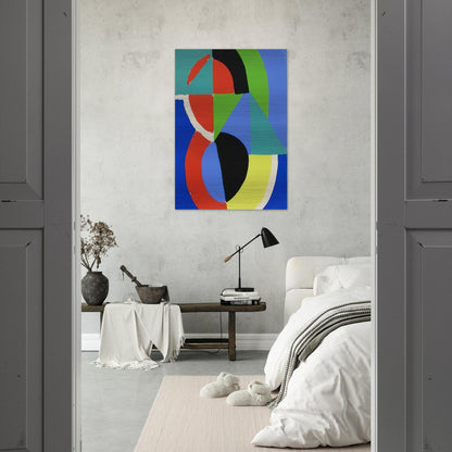 COMPOSITION 2 - Sonia Delaunay Brushed Aluminum Print - 70x100 cm / 28x40 inches | Sonia Delaunay Aluminum Print | Sonia Delaunay Prints