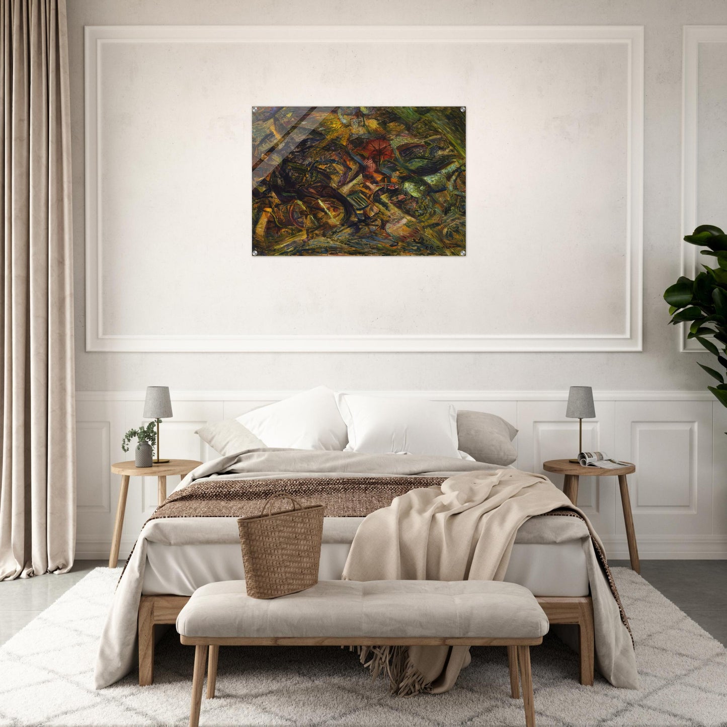 JOLTS OF A CAB 1911 - Carlo Carra Acrylic Print - 70x100 cm / 28x40″ inches