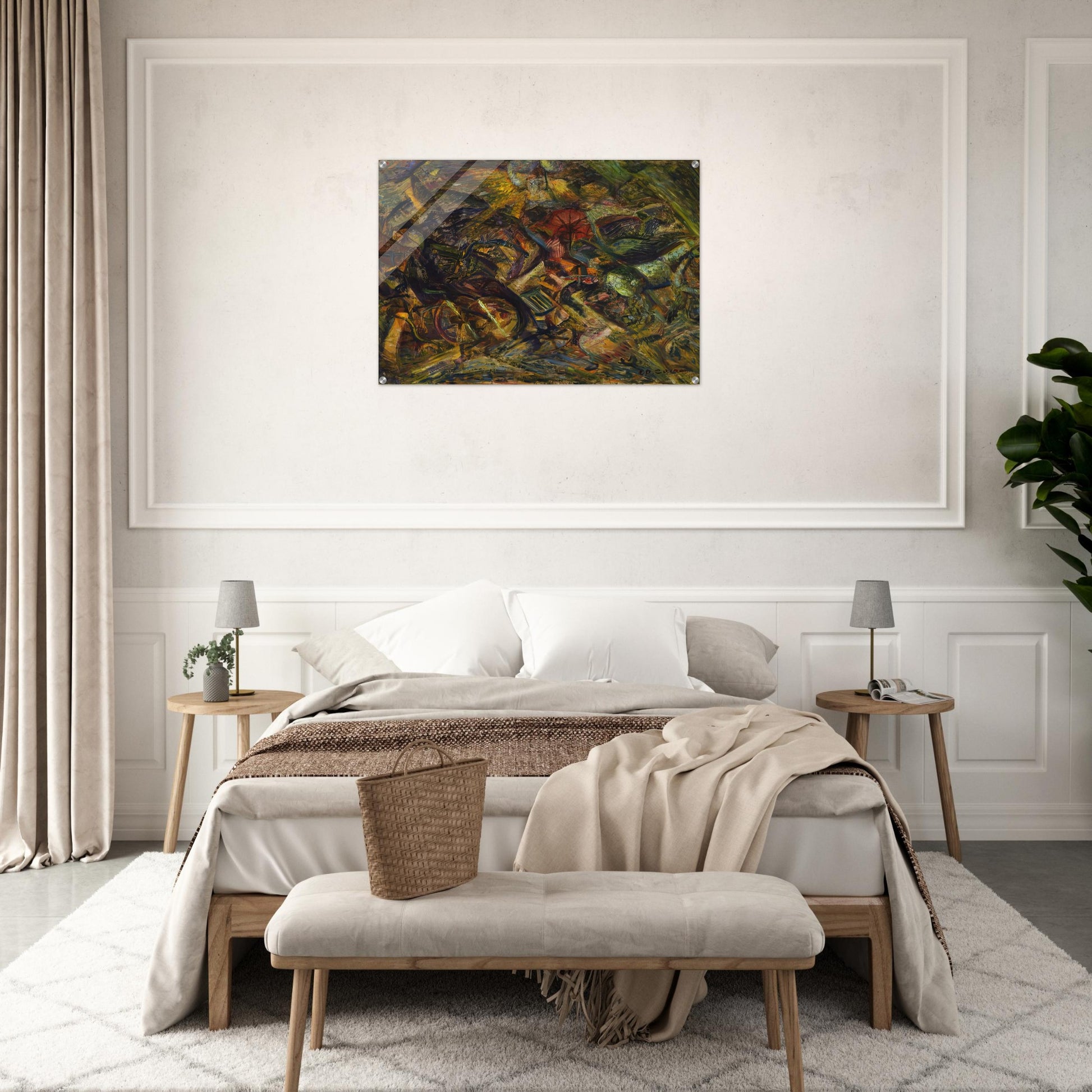 JOLTS OF A CAB 1911 - Carlo Carra Acrylic Print - 70x100 cm / 28x40″ inches