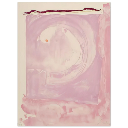 Helen Frankenthaler - Reflections IX - 1995 Wall art - 15x20 cm / 6x8 inches - Premium Wooden Framed Poster With Fine Art Paper - White frame