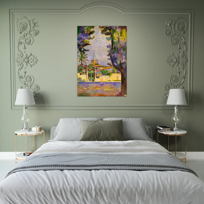 PLACE DES LICES ST TROPEZ 1904 - Henri Matisse Brushed Aluminum Print - 70x100 cm / 28x40 inches | Henri Matisse Aluminum Print | Henri Matisse Prints