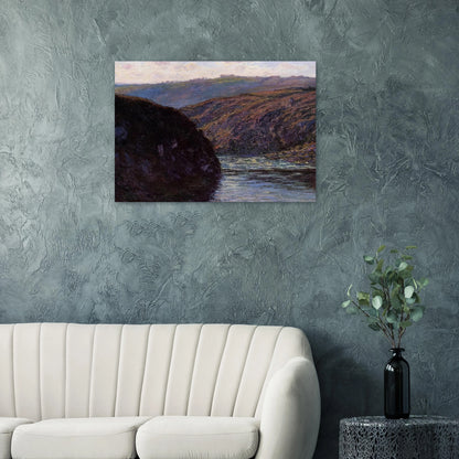 Valley of the Creuse, Afternoon Sunlight - claude monet Brushed Aluminum Print - 70x100 cm / 28x40 inches | claude monet Aluminum Print | claude monet Prints