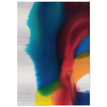 Rainbow Bleed - Paul Jenkins Brushed Aluminum Print - 70x100 cm / 28x40 inches | Paul Jenkins Aluminum Print | Paul Jenkins Prints