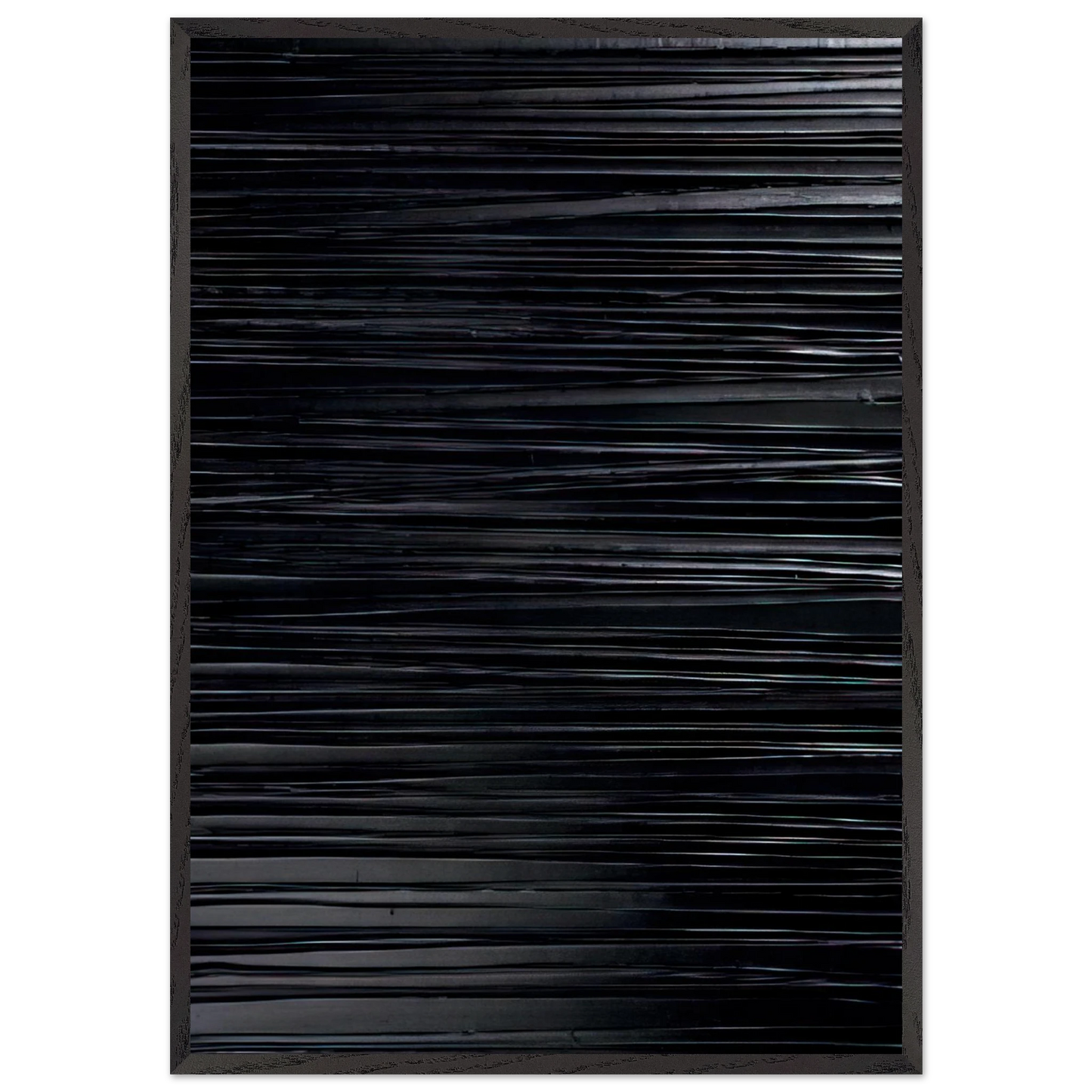 Peinture 130 x 81 cm 20-03-2004 - 2004 - Pierre Soulages 70x100 cm / 28x40 inches Framed Art Print – Black Wooden Frame