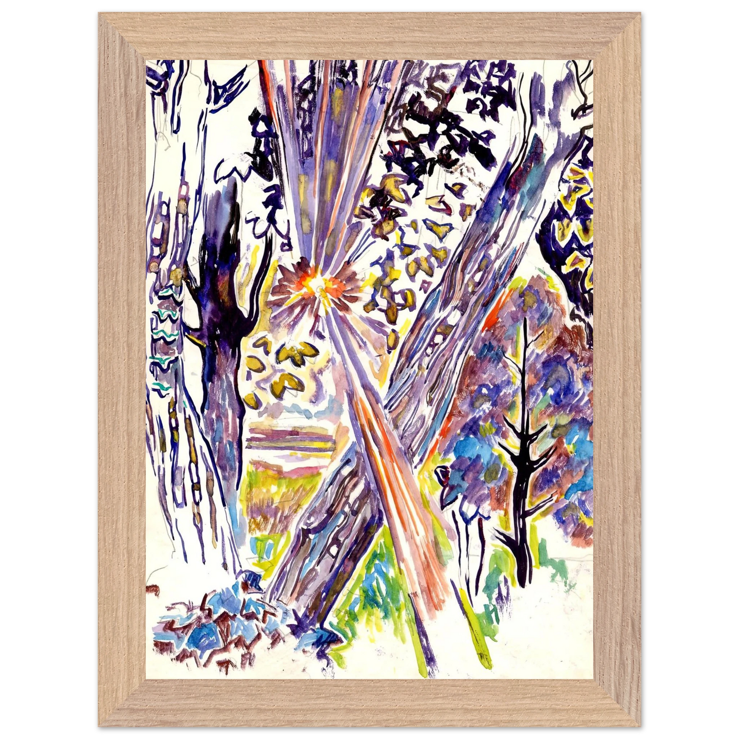 Walter Inglis Anderson - Walter Anderson Wall art - 15x20 cm / 6x8 inches - Premium Wooden Framed Poster With Fine Art Paper-canvas - Wood frame