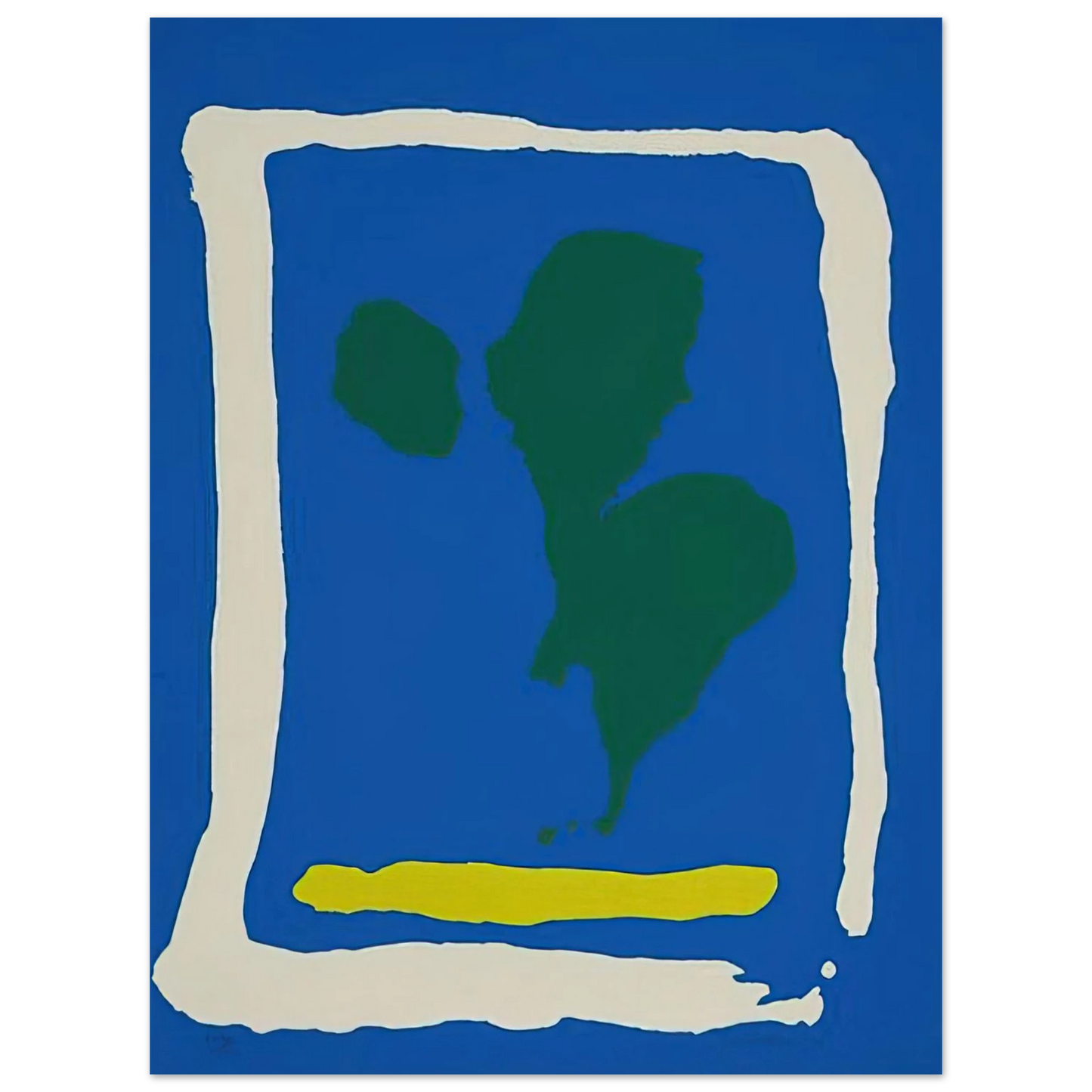 Helen Frankenthaler - Air Frame - 1965 Wall art - A0 (84.1 x 118.9  cm) - Fine Art Poster-canvas - -