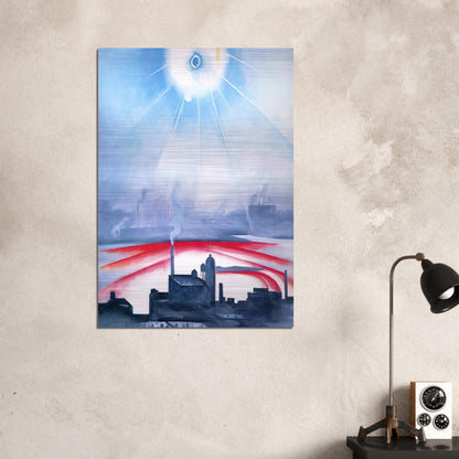 East River No 1 - Georgia O'Keeffe Brushed Aluminum Print - 70x100 cm / 28x40 inches | Georgia O'Keeffe Aluminum Print | Georgia O'Keeffe Prints